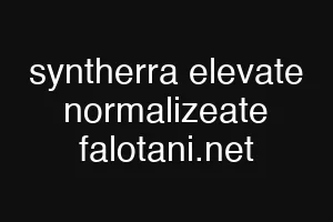 syntherra elevate normalizeate falotani.net